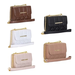 Kit 5 Bolsas Feminina Transversal  Alça Corrente De Ombro Lateral Pequena Atacado em Oferta na Shopee