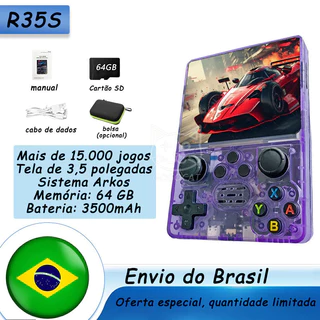 Console De Jogos Portátil Retrô R35S , 15.000 , Sistema ArkOS , Presente De Aniversário , IPS De 3.5 Polegadas