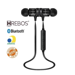 Fone de Ouvido Bluetooth Neckband Sport Microfone Intra-Auticular Estéreo NFe