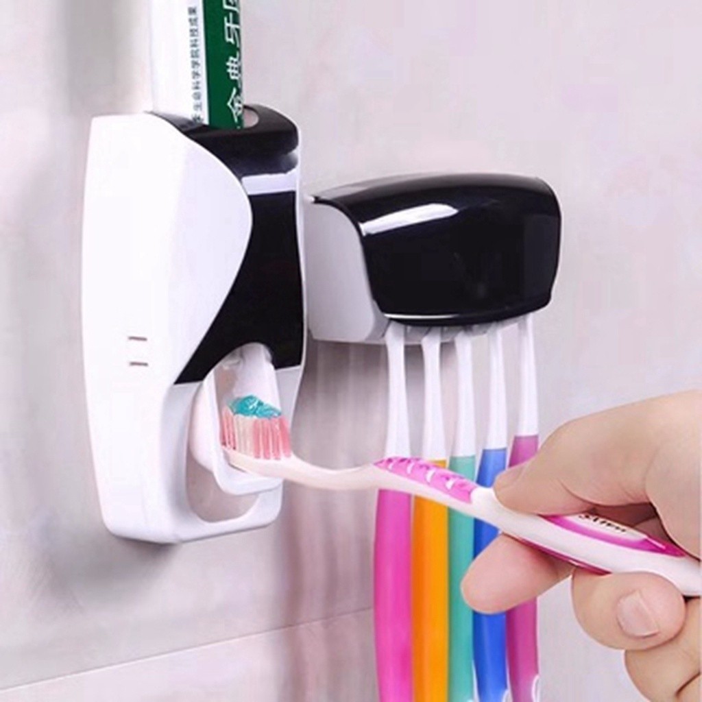 Dispenser Aplicador Creme Dental Automatico Pasta Dente Suporte Escovas