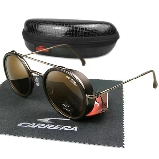 Carrera óculos de sol Novo Estilo Moda masculina retro redondo óculos de sol de metal polarizado para senhoras óculos