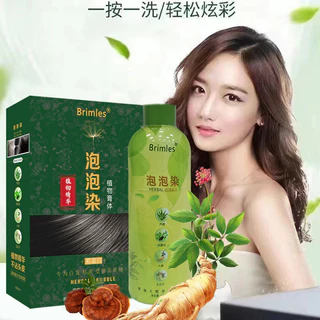 Shampoo Herbal Hair Color 3 Em 1 Tintura De Cabelo Longo Suprimentos Escuros De Longa Duração Homens