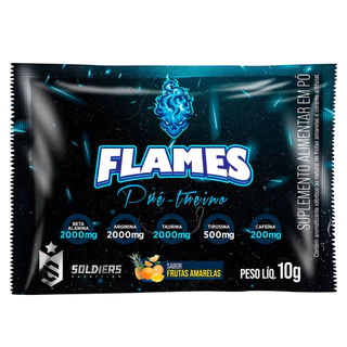 Sachê Pré-Treino Flames Frutas Amarelas 10g - Soldiers Nutrition