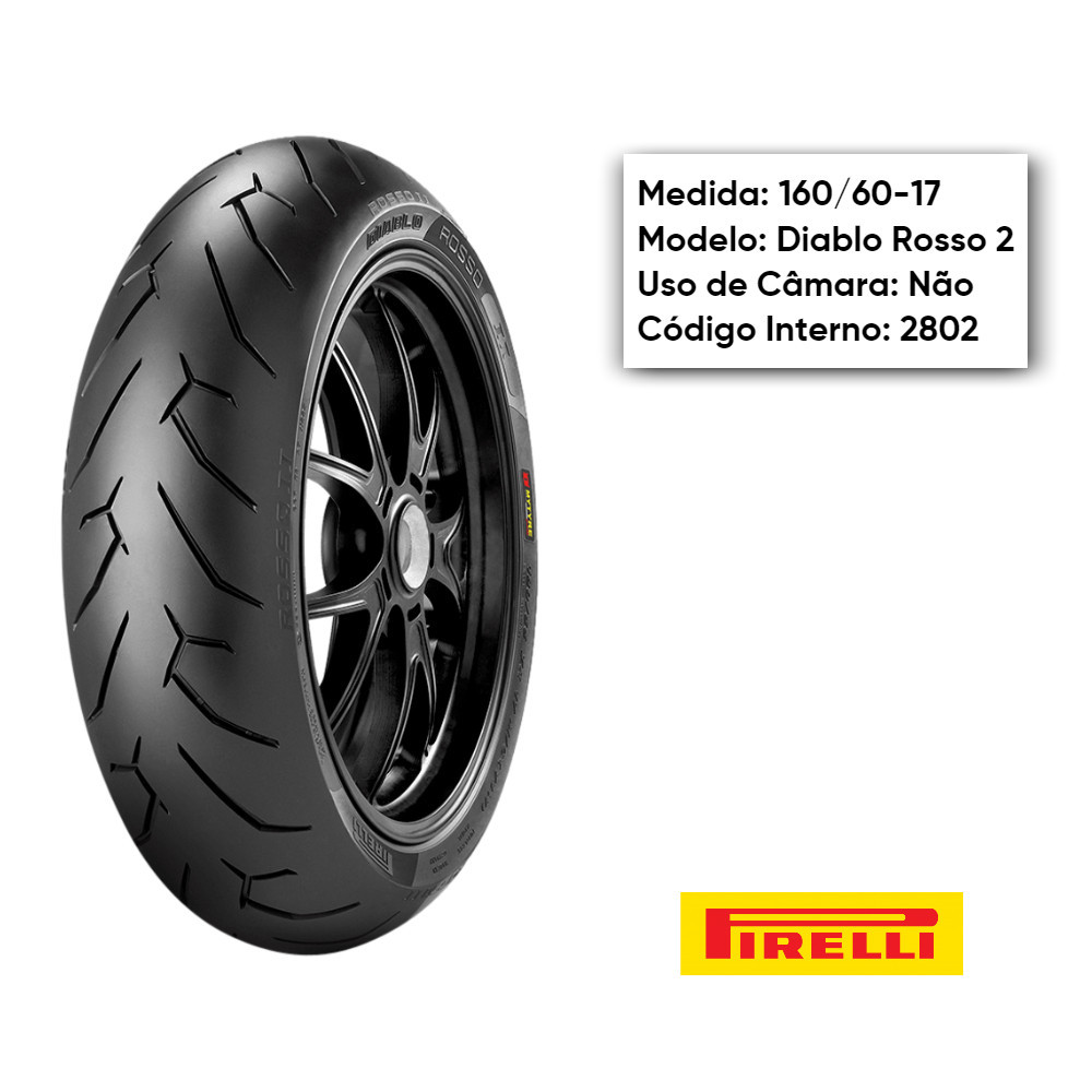 Pneu 160/60-17 Traseiro Ninja 650/ Z 650/ Er-6n/ Xj6/ Sv 650/ Gsx