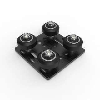 Guia com Ajuste c/ 4 Roldanas P/ Perfil 20x20 V-Slot