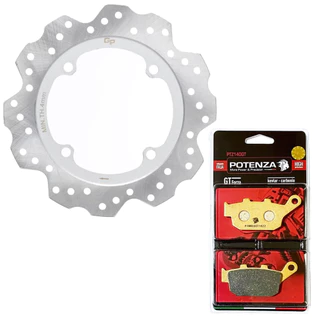 Disco de Freio Traseiro Cb 500f 2014 A 2022 + Pastilhas Potenza