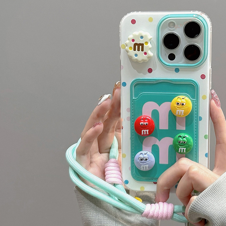 Capa Macia À Prova De Choque 3D MM Chocolate Para iPhone 15 11 13 12 14 Pro Max 13Pro 14Pro 15Pro 12Pro De Silicone Telefone