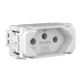Módulo Tomada 2P+T 10A 250V Branco 13203026 Composé WEG