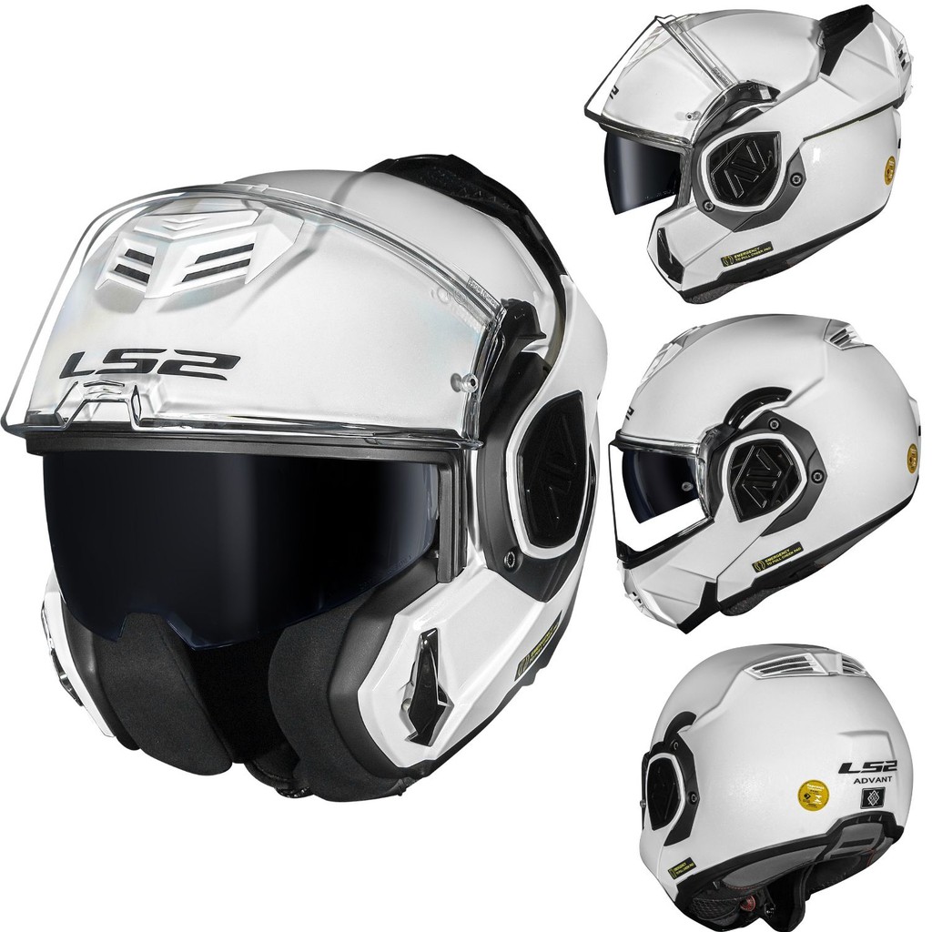Capacete Ls2 Ff906 Advant Robocop Monocolor Whithe Branco | Shopee Brasil