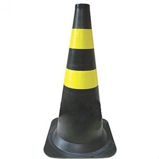 Cone para sinalização 50 cm com 2 faixas - RM-42