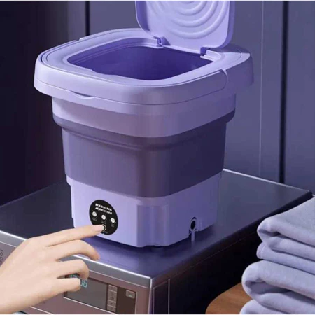 Mini máquina de lavar roupa 11l dobrável portátil moderna máquina de lavar automática 110v/220v