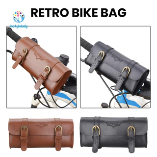 Bolsa De Bicicleta instylelady Small Item Bike Pouch Frontal Com Estilo De Couro Para Bicicletas De Estrada De Montanha Acessório Conveniente Pilotos Do Sudeste Asiático