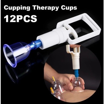 Kit C/12 Ventosas Copo Massageador Conjunto Para Massagem De Sucção ...
