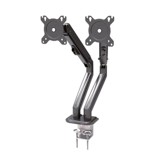 Suporte Monitor Braço Ajustável 17 a 32 Pol Duplo Preto