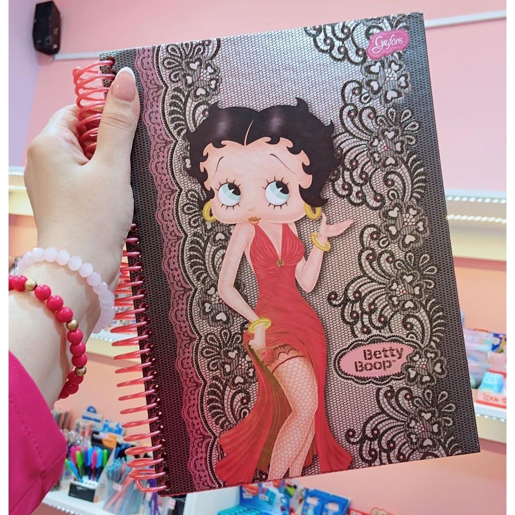 Caderno Universitário betty Boop 10 Mat 160 fls VINTAGE (ESCOLHA SUA ...