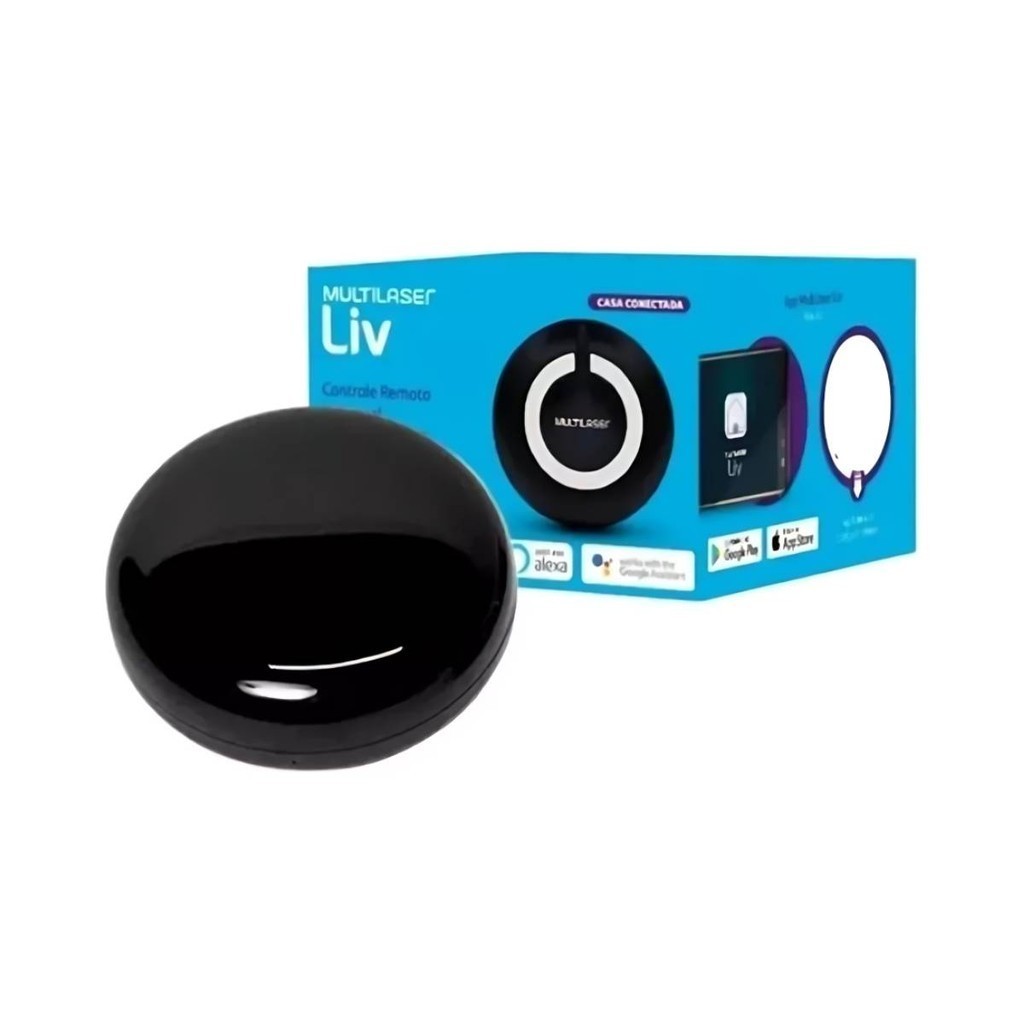 CONTROLE REMOTO UNIVERSAL INTELIGENTE WI-FI MULTILASER LIV | Shopee Brasil