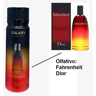 Perfume Arabe Spray Corporal CENTIGRADE Perfume Body Spray - Inspirado em Fahrenheit 200ML