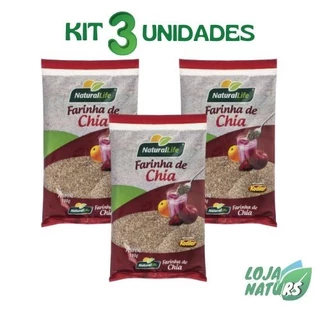 KIT 3 Farinha Semente de Chia 100g - Natural Life