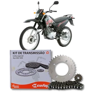 Kit Relacao Transmissao Tracao Yamaha Xtz 125 2002 2003 2004 2005 2006 2007 2008 Original Cofap