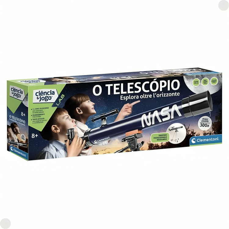 Telescópio Nasa 60 cm Ajustável Com Tripe De 130 cm Zoom Max 300x