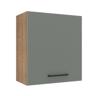 Armário de Cozinha Aéreo 60 cm 1 Porta Rustic/Cinza Agata Madesa em Oferta na Shopee