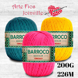 Barroco MaxColor nº 6 200g 226 Metros Círculo em Oferta na Shopee