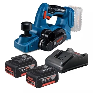 Plaina 2 Baterias 18v 4ah Bosch Gho 18v-li Carregador Bivolt