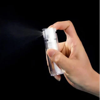 Frasco de Spray Perfume Transparente Portátil Plástico Vidro Pequeno