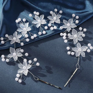 Tiara de Cabelo Com Pérolas e Flores – Acessório Feminino Elegante Para Noiva ou Festa / Modelo Aleatório - WL em Oferta na Shopee