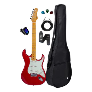 Guitarra Tagima Tg-530 Metallic Red + Capa Acessórios