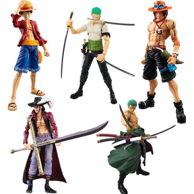 アニメ TOY Anime One Piece Luffy/Ace/Zoro Articulados 18 Cm Bonecos Action