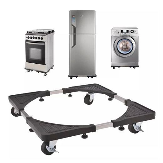 Suporte C/ Rodinhas P/ Lava-louças geradeira até 200kg Ajustável ase De Geladeira(entrega em 24 horas)