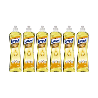 Kit 6 Detergente Neutro Concentrado Limpol Bombril 400G