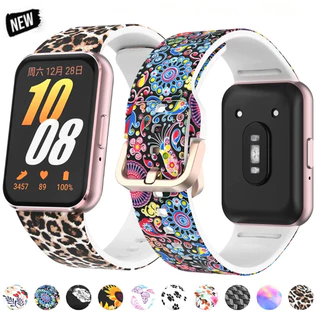 Bracelete Esportiva De Silicone Impresso Compatível Com Samsung Galaxy Fit 3 Strap Para Acessórios De Reposição Watch Band