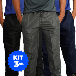 Kit 3 Peças Calça Tectel Masculina com Costura Reforçada do M ao GG