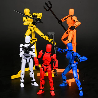 Figura De Ação 3D Impresso Multi-Conjunta Montagem Robô Brinquedos Móveis Dummy 13 Descompressão Brinquedo Para Crianças