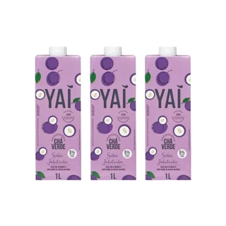 Kit 3 Un Cha Verde Jabuticaba Zero Acucar Yai 1L