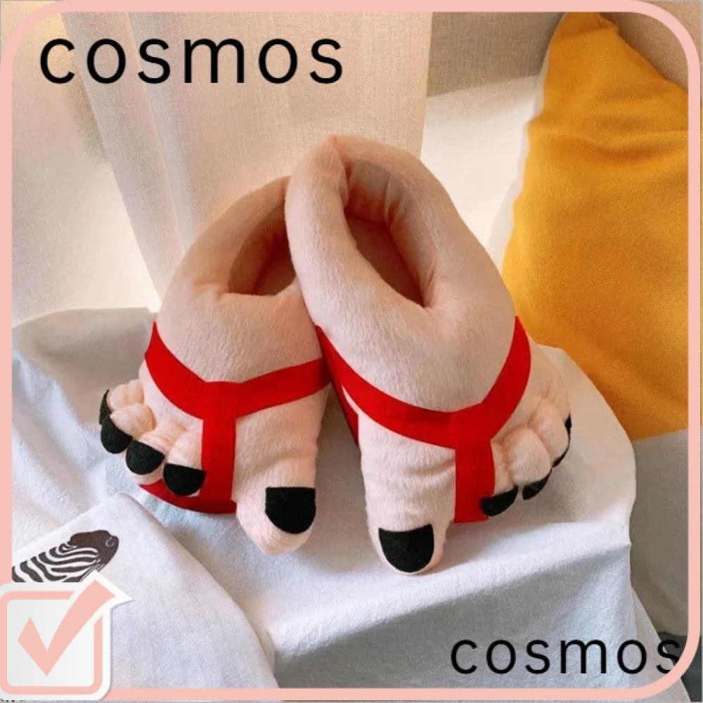 COSMOS Chinelos Engraçados , Sapatos De Algodão Com Pés Grandes , E Quentes Criativos Para Adultos Mulheres