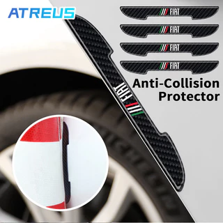 4 Peças Novo Fiat Porta De Carro Anti-colisão Adesivos Fibra De Carbono Borda De Porta Anti-riscos Protetor Para Fiat Strada Argo Mobi Toro Fastback Pulse Cronos Scudo 500 Titano Palio Idea Uno Punto