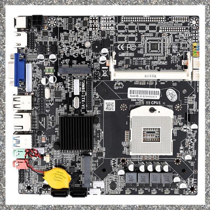 [D K Z C] Placa Mãe Para Computador HM65 ITX Edition Tipo PGA988 DDR3 Memória A Bordo Interface VGA/- Compatível/LVDS