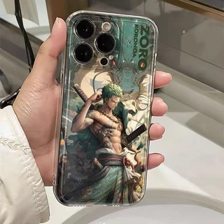 Para Samsung Galaxy A05 A05SNote 20 Ultra A24 4G A15 A34 S22 S23 S24 S23 Plus Note 10 Lite S20 S21 FE S30 S24 + 5G 5G S22Plus Capa Transparente Macia Anime ZORO