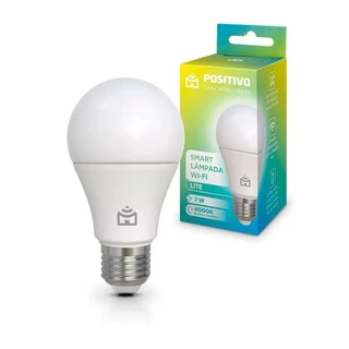 Smart Lampada Positivo Wi-Fi Lite 7W 4000K Alexa e Google Assistente