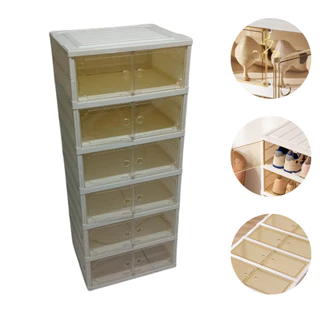 Armário Vertical Multiuso Dobrável  6 Andares Grande Sapateira Sapato Tênis Prateleira Roupa Toalhas em Oferta na Shopee