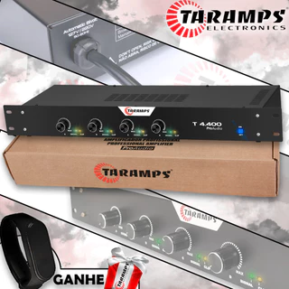 Amplificador Receiver 4 Canais Profissional T4400 Taramps Residencial Comercios Igreja Bares em Oferta na Shopee