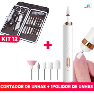 Ferramenta Avançada Para Salões De Beleza-Furadeira Elétrica De Manicure Sem Fio E Baixo Ruído Com 15.000 RPM