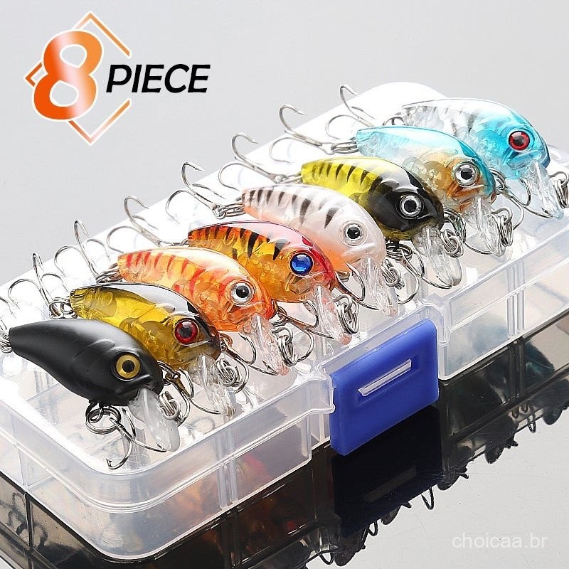 Kit 8 Mini Isca Artificial Tilápia Trair S Bass Trutas | Shopee Brasil