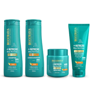 Kit +Nutrição Shampoo, Condicionador 350mL, Máscara 250g e Finalizador 200g