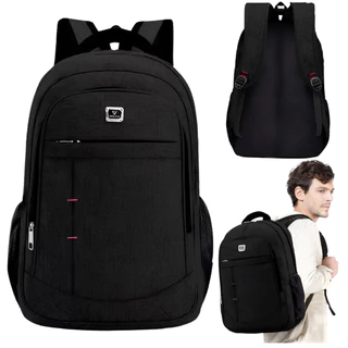 Mochila Profissional Grande Capacidade Preto Notebook Impermeável De Trabalho Escolar Universitária