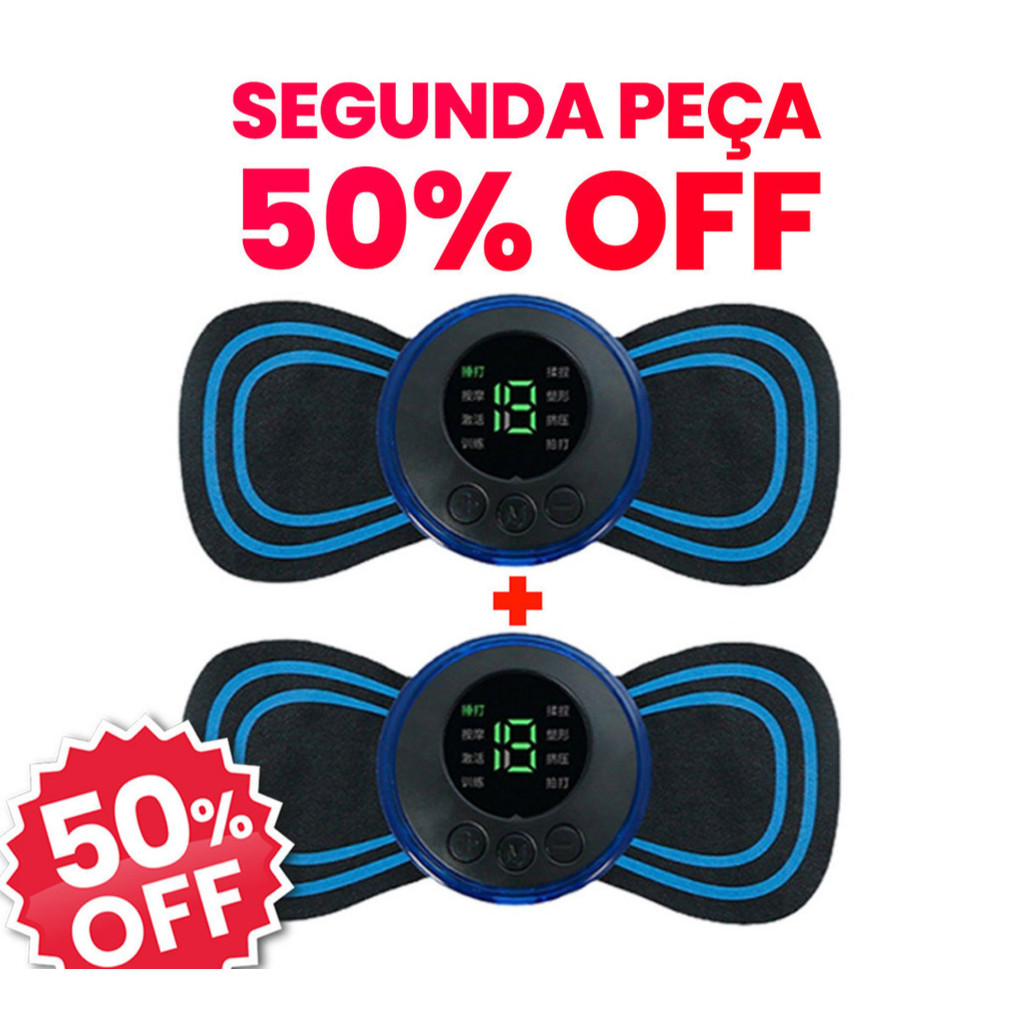 Segunda unidade pela metade Mini Massageador Relaxante Muscular Portátil Elétrico Recarregável