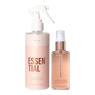 Kit Braé Essential Fluido Reparador 260ml, Óleo Revival Gorgeous Shine Oil 60ml
